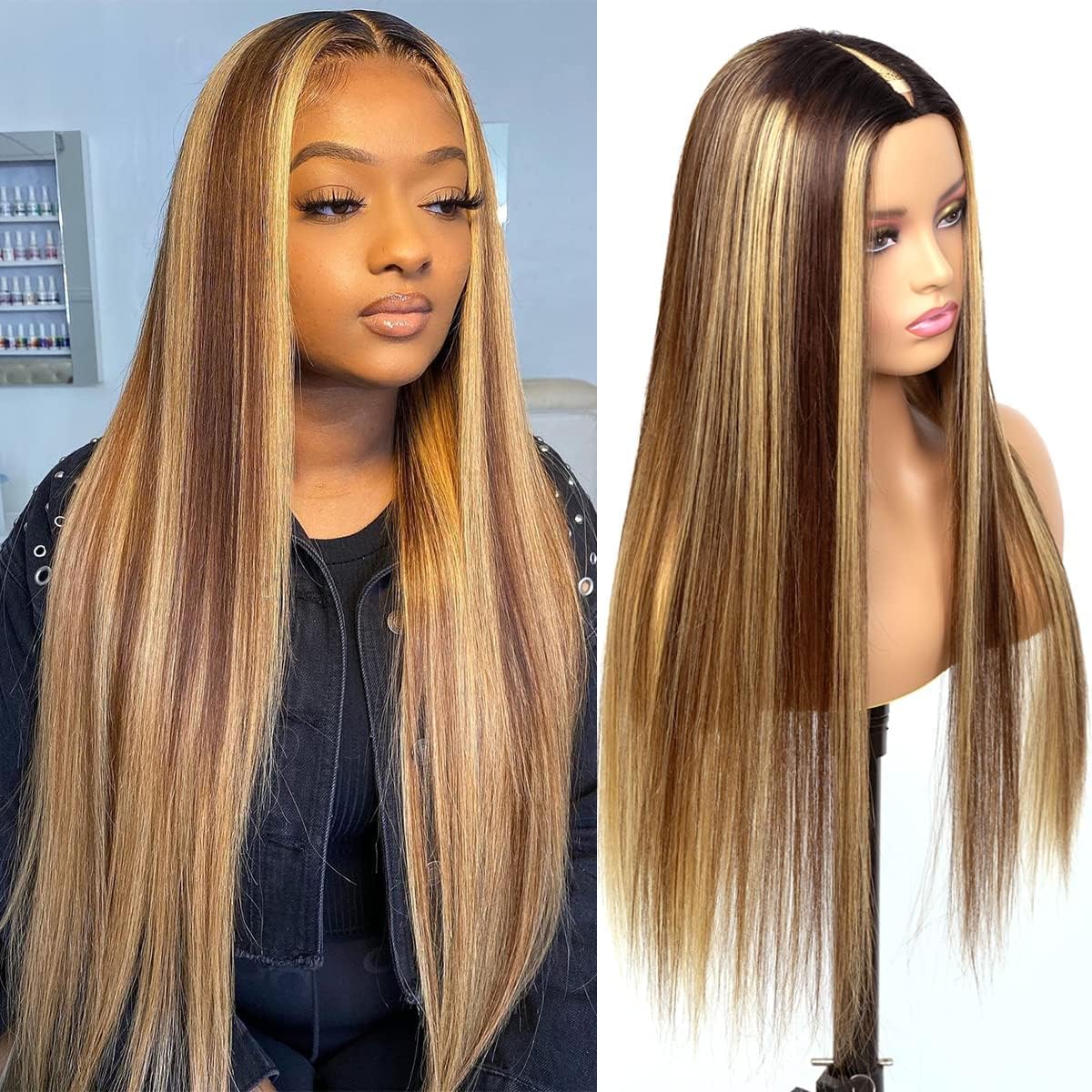 Straight 13x6 Highlight Wig