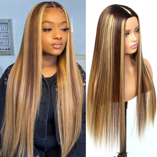Straight 13x6 Highlight Wig